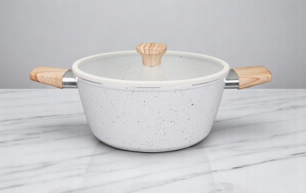 CAÇAROLA BACCANI 24 CM - INDUÇÃO - REVESTIMENTO CERÂMICO - COR CREME - Image 2